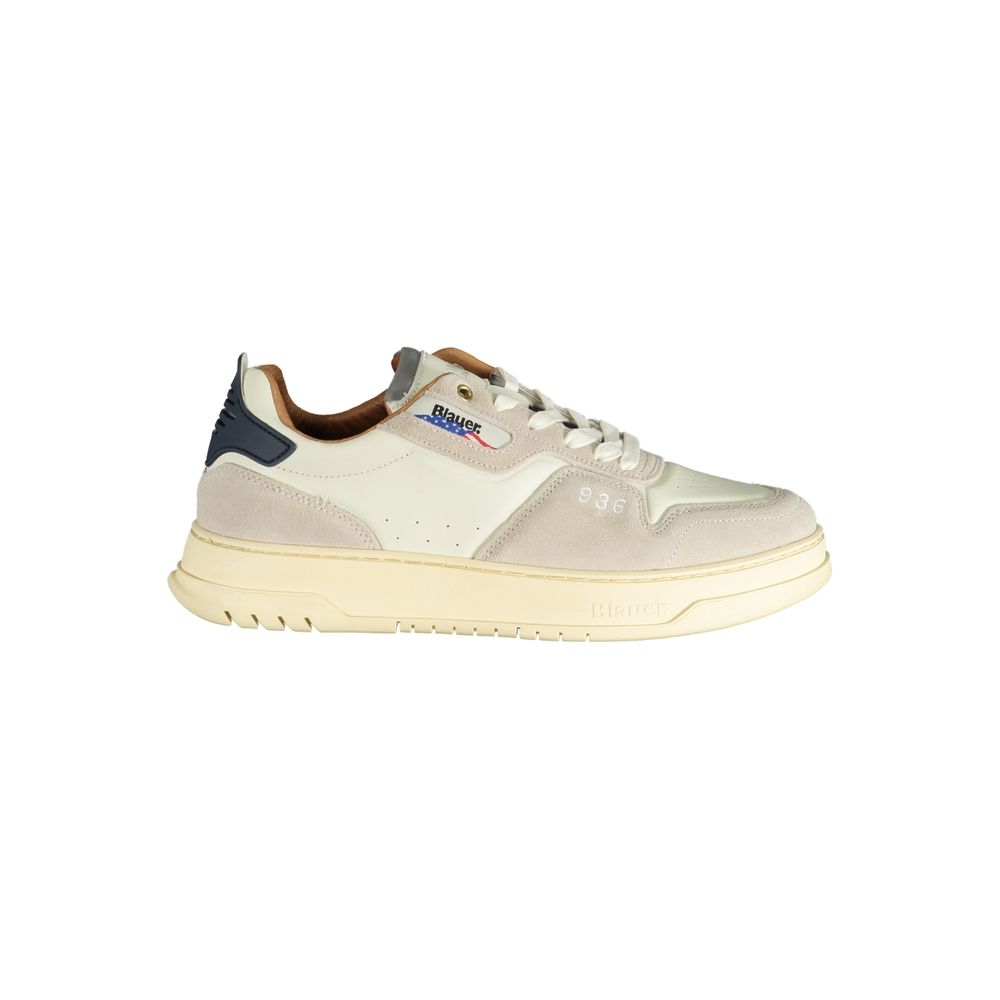Blauer Weißes Polyethylen Herren Sneaker