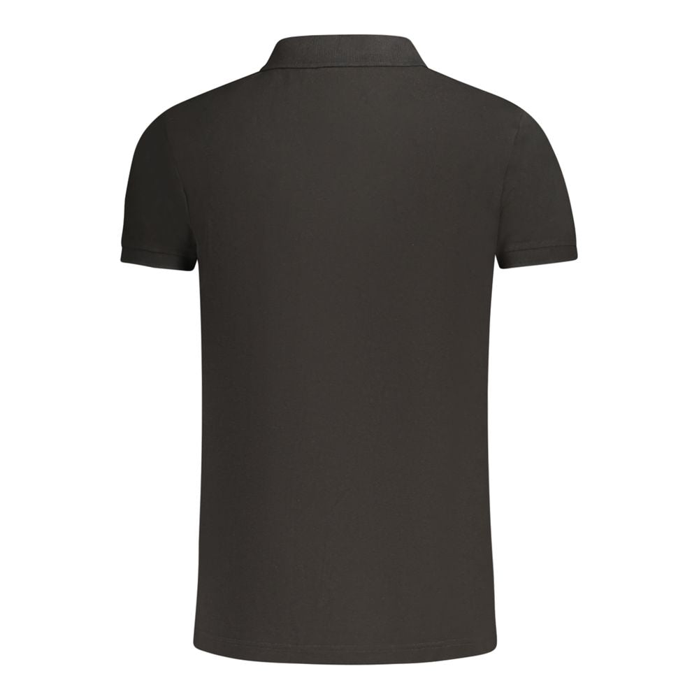 Fila Schwarzes Baumwoll-Poloshirt für Männer