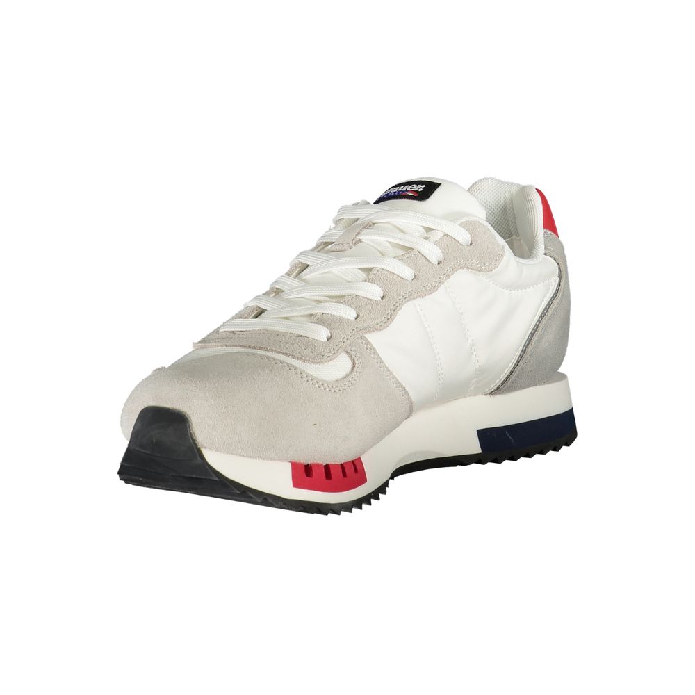 Blauer Weißes Polyethylen Herren Sneaker