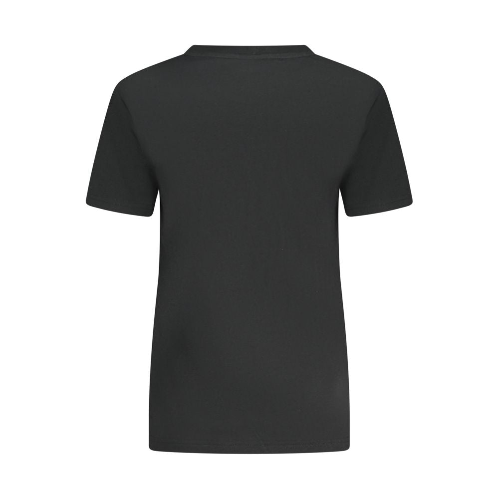 Converse Schwarzes Baumwoll-T-Shirt für Frauen