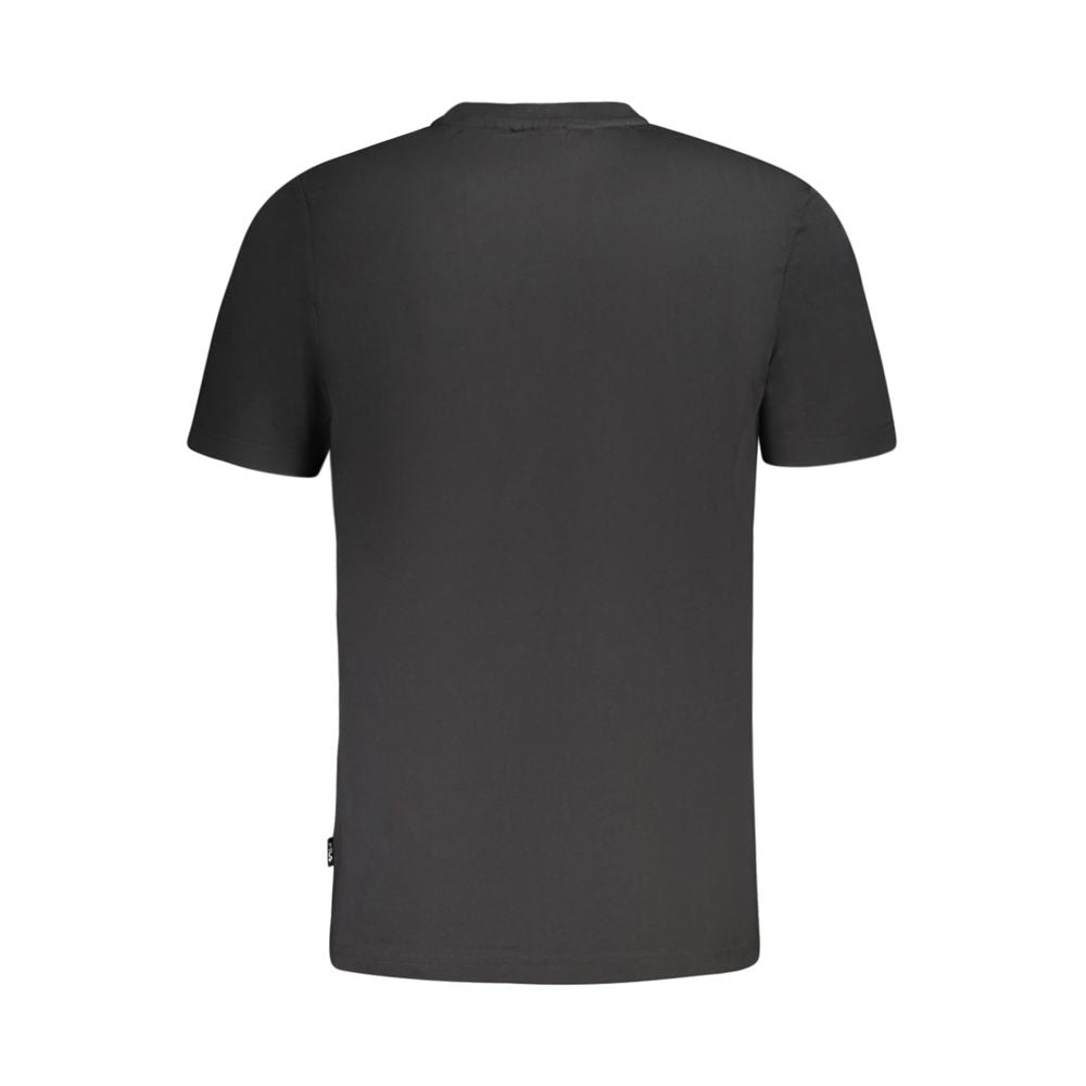 Fila Schwarzes Baumwolle Männer T-Shirt