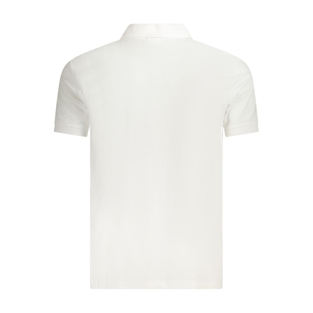 Fila Weißes Baumwoll-Poloshirt für Männer