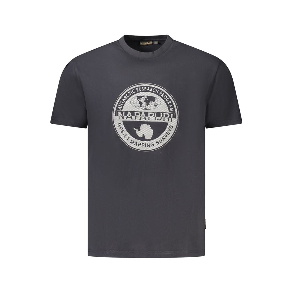 Napapijri Schwarzes Baumwolle Männer T-Shirt
