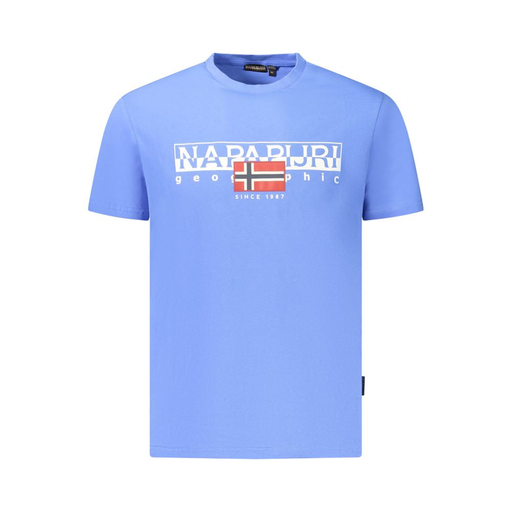 Napapijri Blau Baumwolle Männer T-Shirt