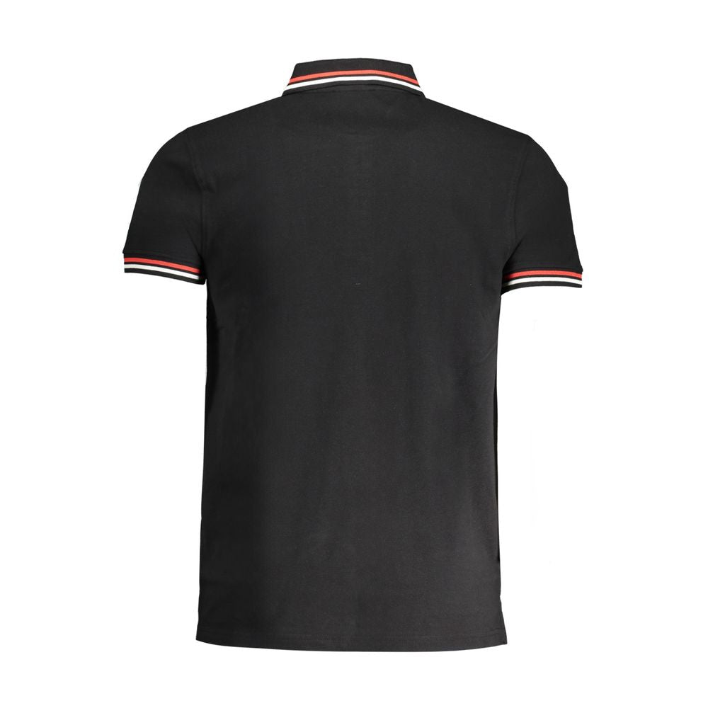 Cavalli Class Schwarzes Baumwoll-Poloshirt