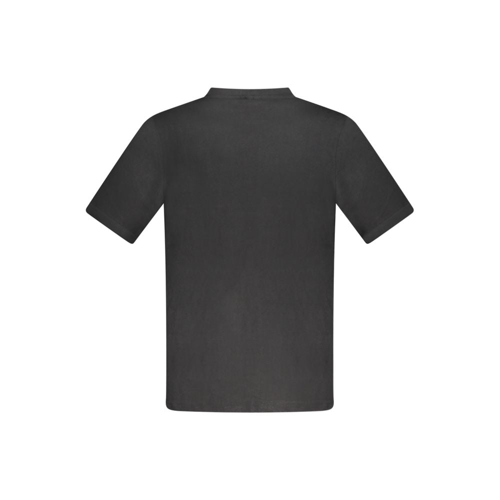 Kappa Schwarzes Baumwolle Männer T-Shirt