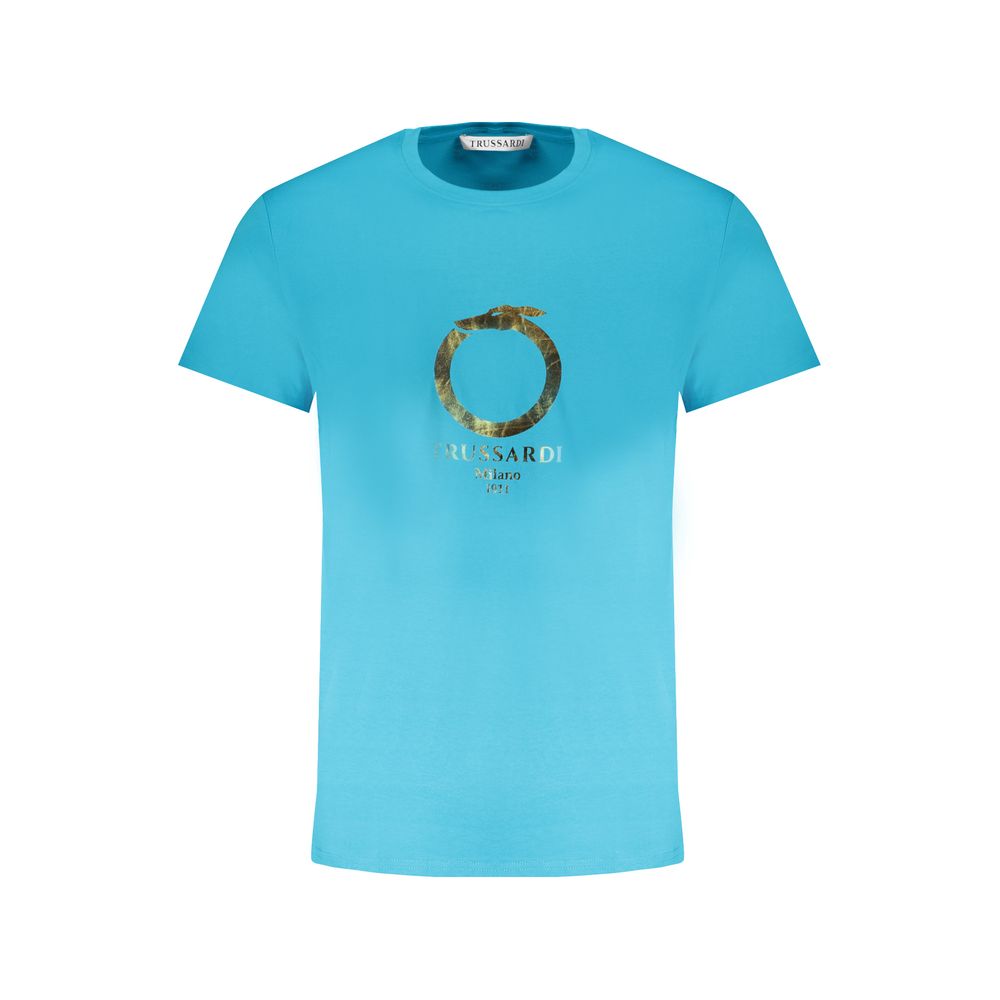 Trussardi Hellblau Baumwolle Männer TShirt