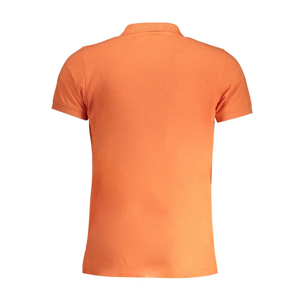 Norway 1963 Orangefarbenes Baumwoll-Poloshirt