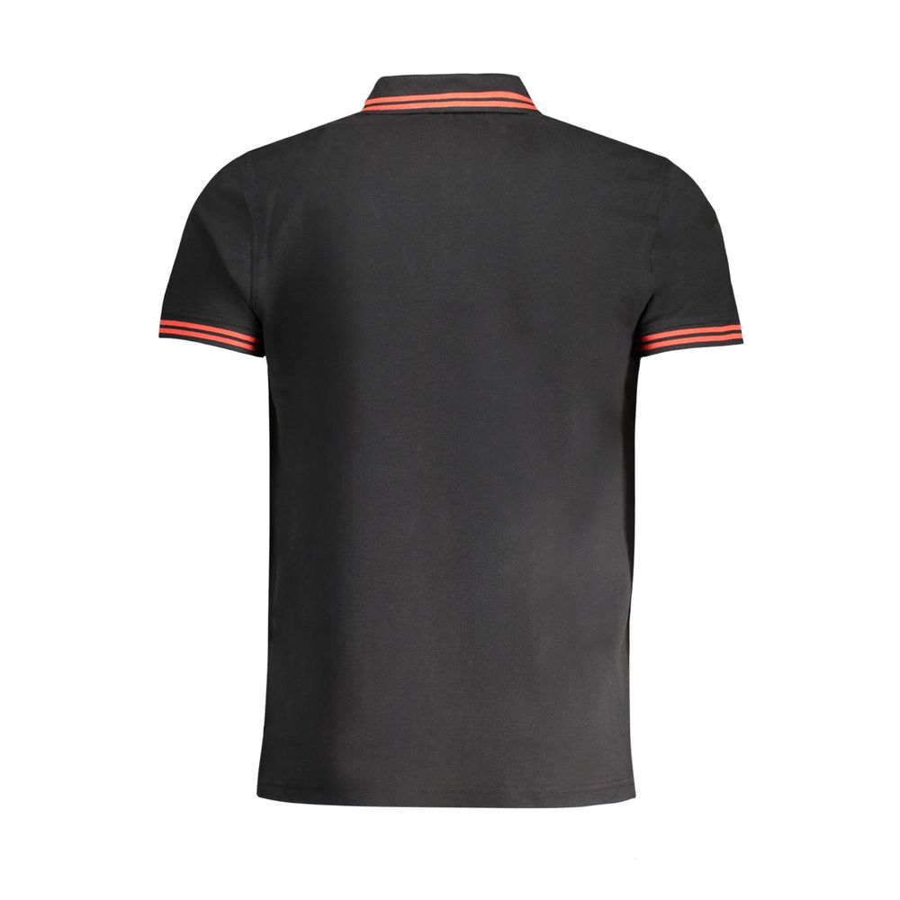 Cavalli Class Schwarzes Baumwoll-Poloshirt