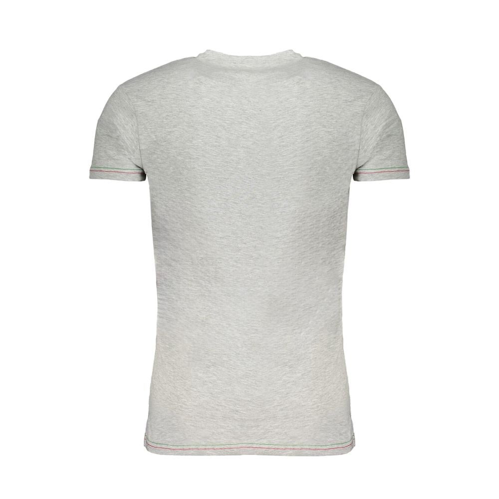 Aeronautica Militare Braunes Baumwoll-T-Shirt für Männer