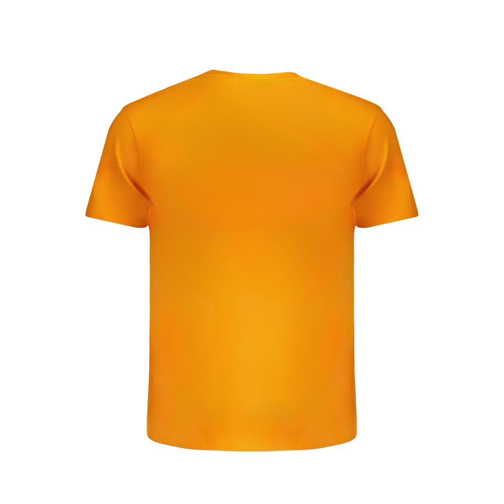 Napapijri Orangefarbenes T-Shirt aus Baumwolle