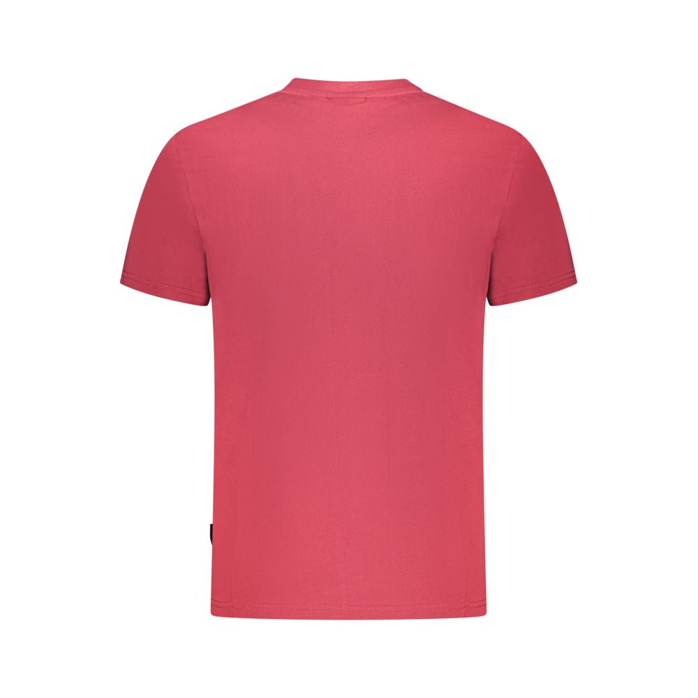 Napapijri Rotes Baumwolle Männer T-Shirt