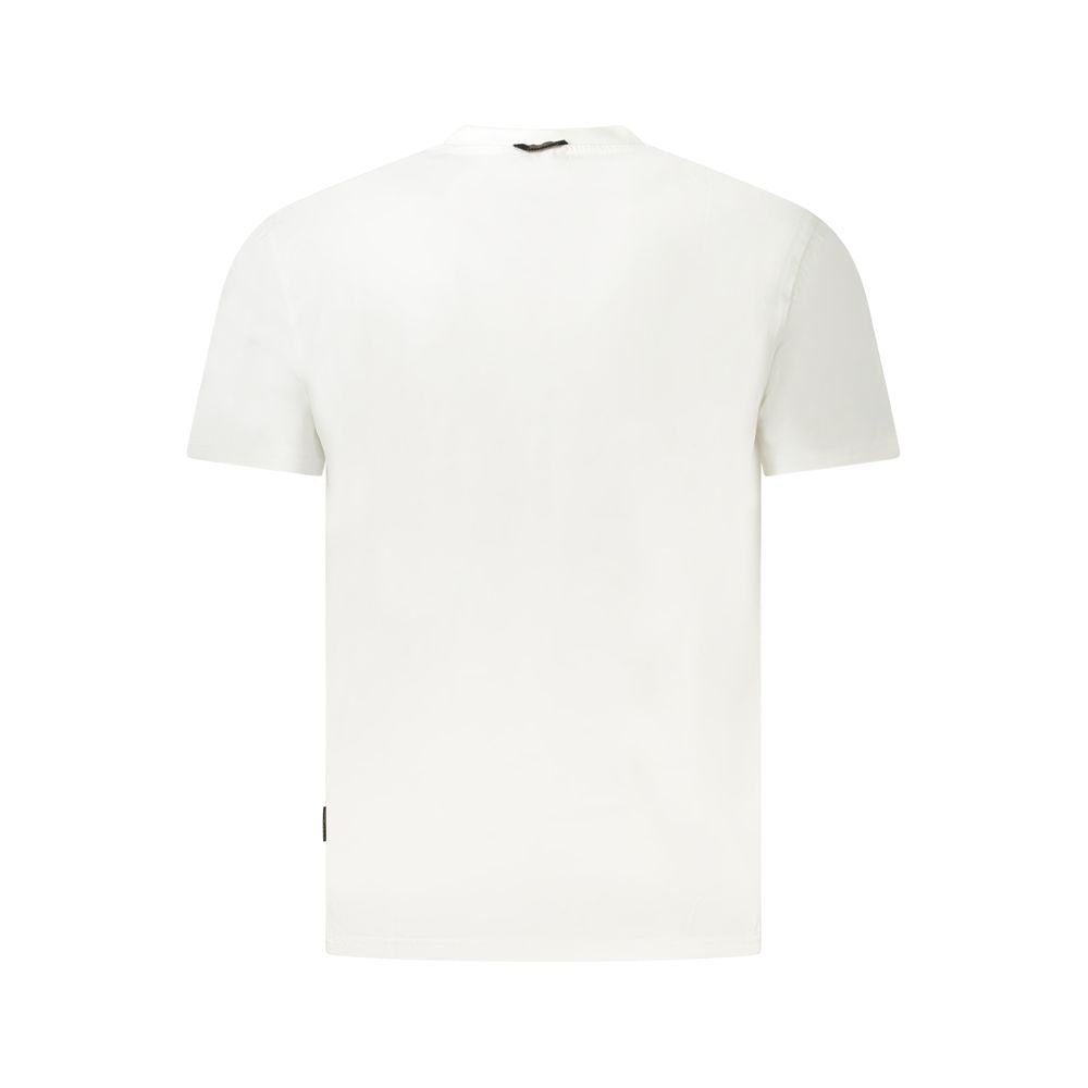 Napapijri Weißes Baumwolle Männer T-Shirt