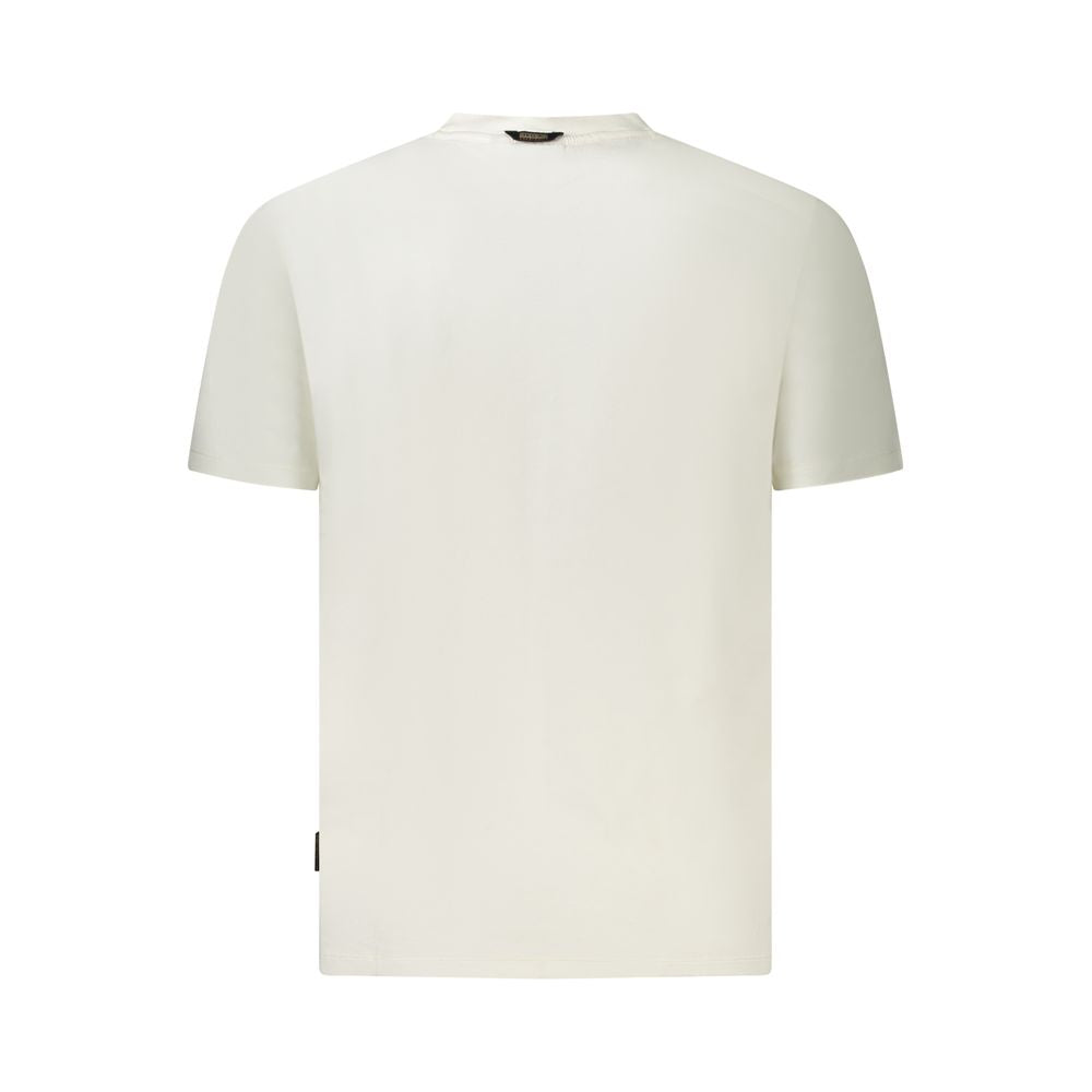 Napapijri Weißes Baumwolle Männer T-Shirt