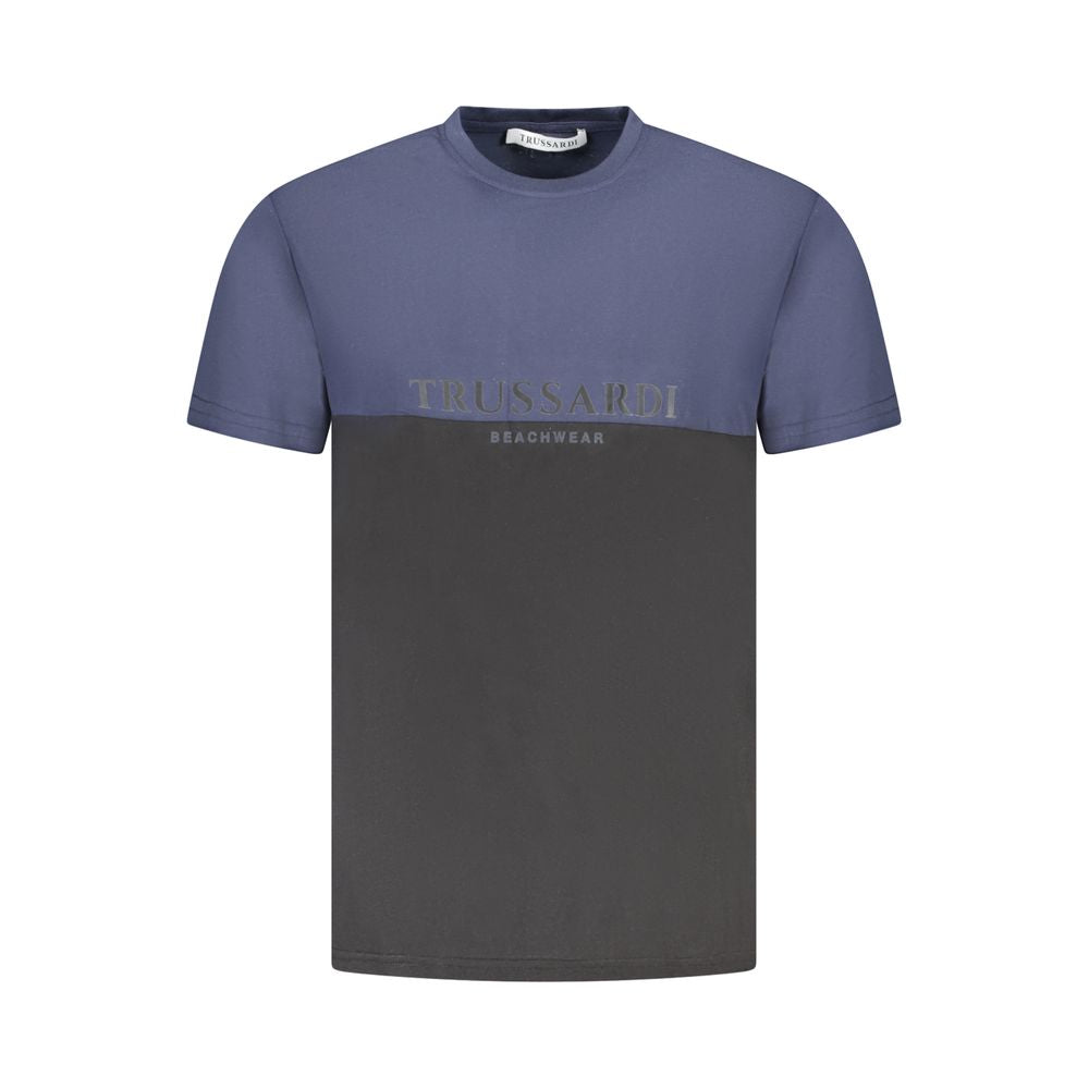 Trussardi Blau Baumwolle Männer T-Shirt