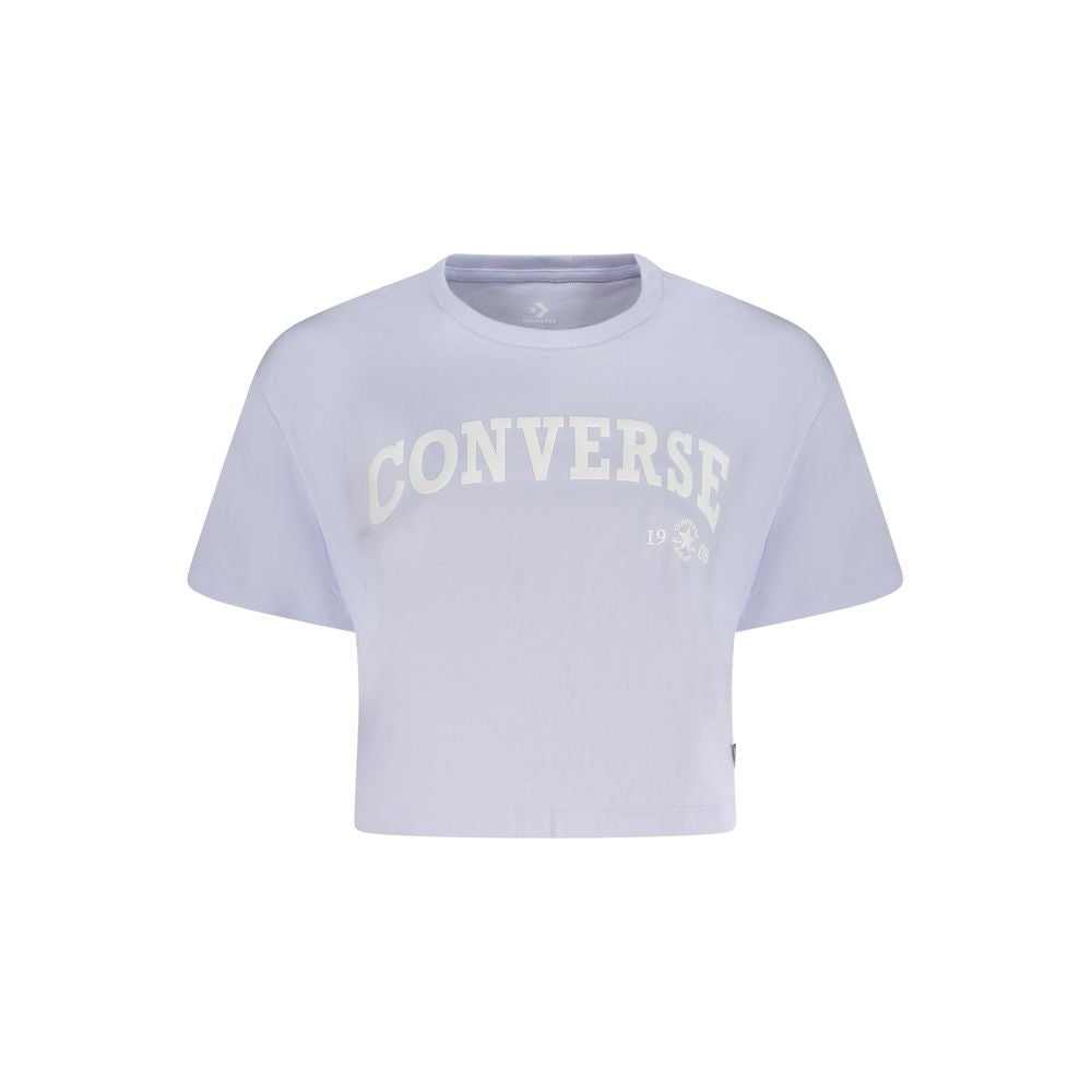 Converse Lila Baumwolle Frauen T-Shirt