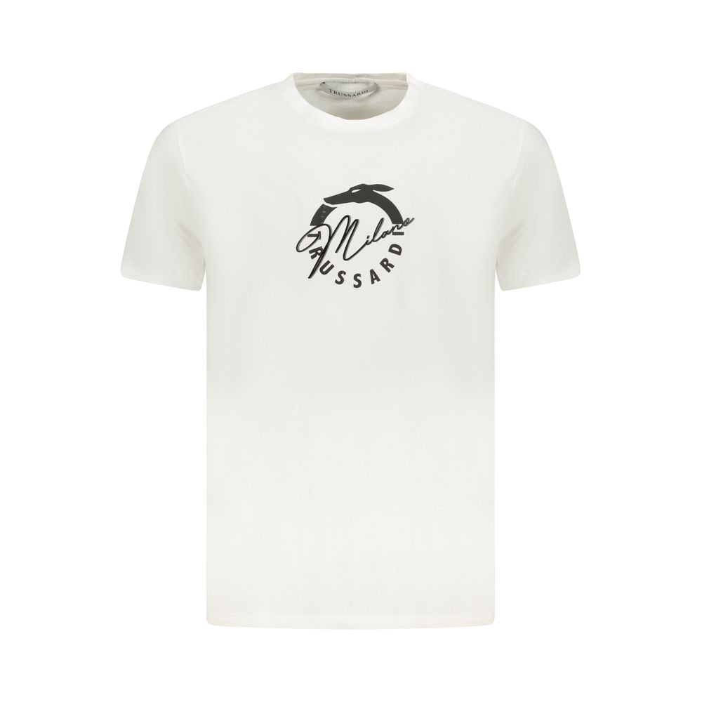 Trussardi Weißes Baumwolle Männer T-Shirt