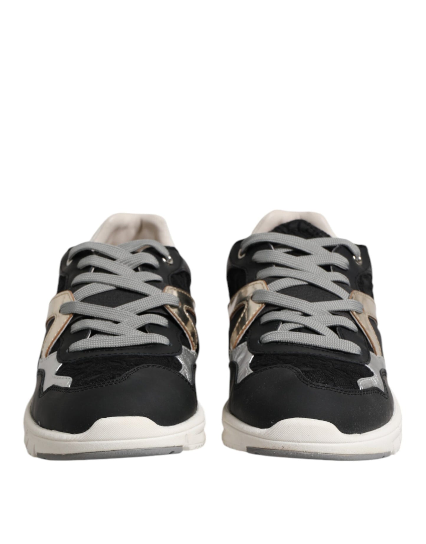 Dolce & Gabbana Multicolor Leder Wildleder Low Top Sneaker Schuhe