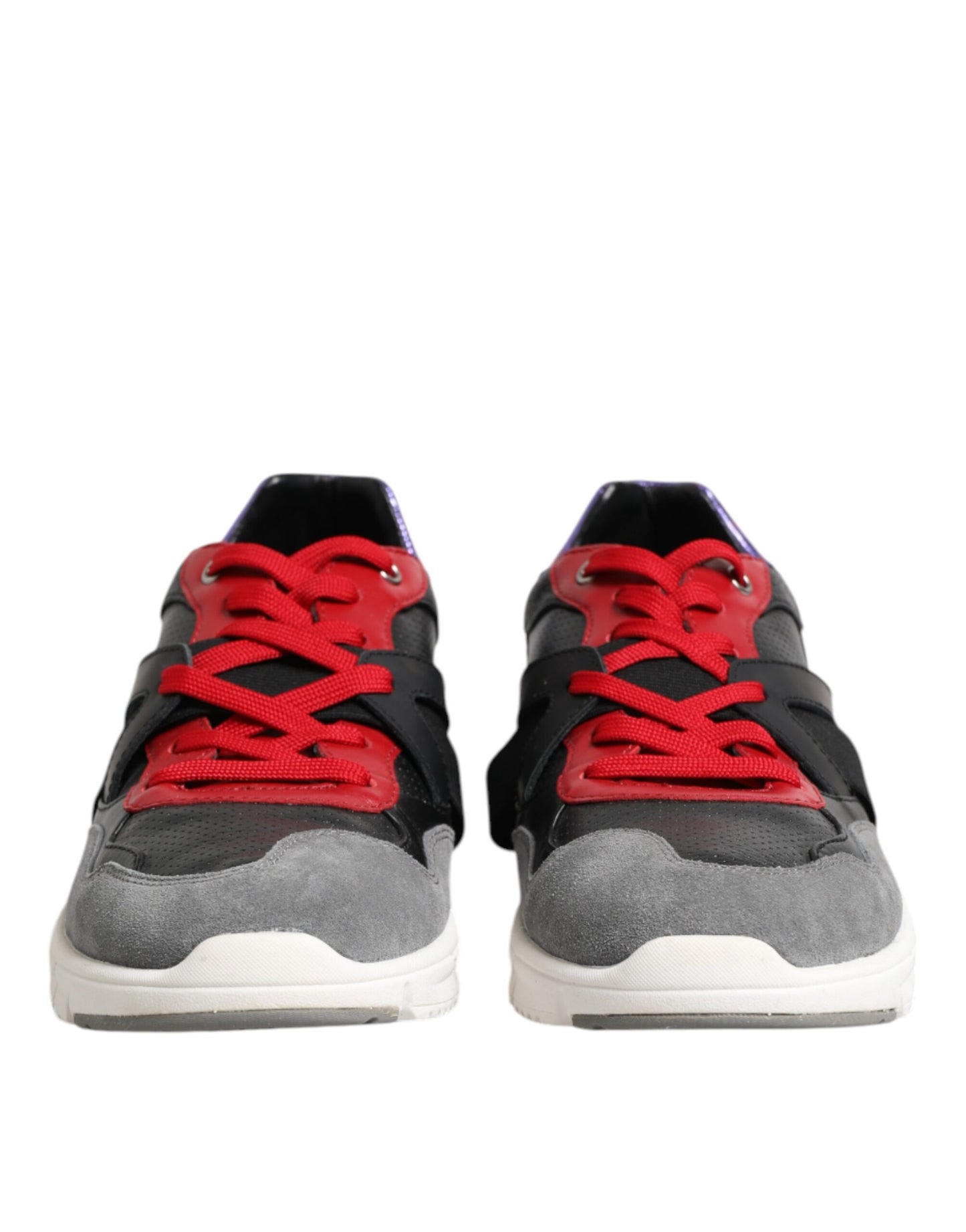 Dolce & Gabbana Multicolor Lace Up Low Top Männer Turnschuhe Schuhe