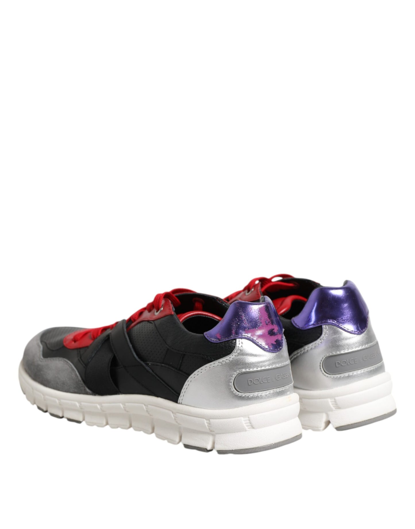 Dolce & Gabbana Multicolor Lace Up Low Top Männer Turnschuhe Schuhe