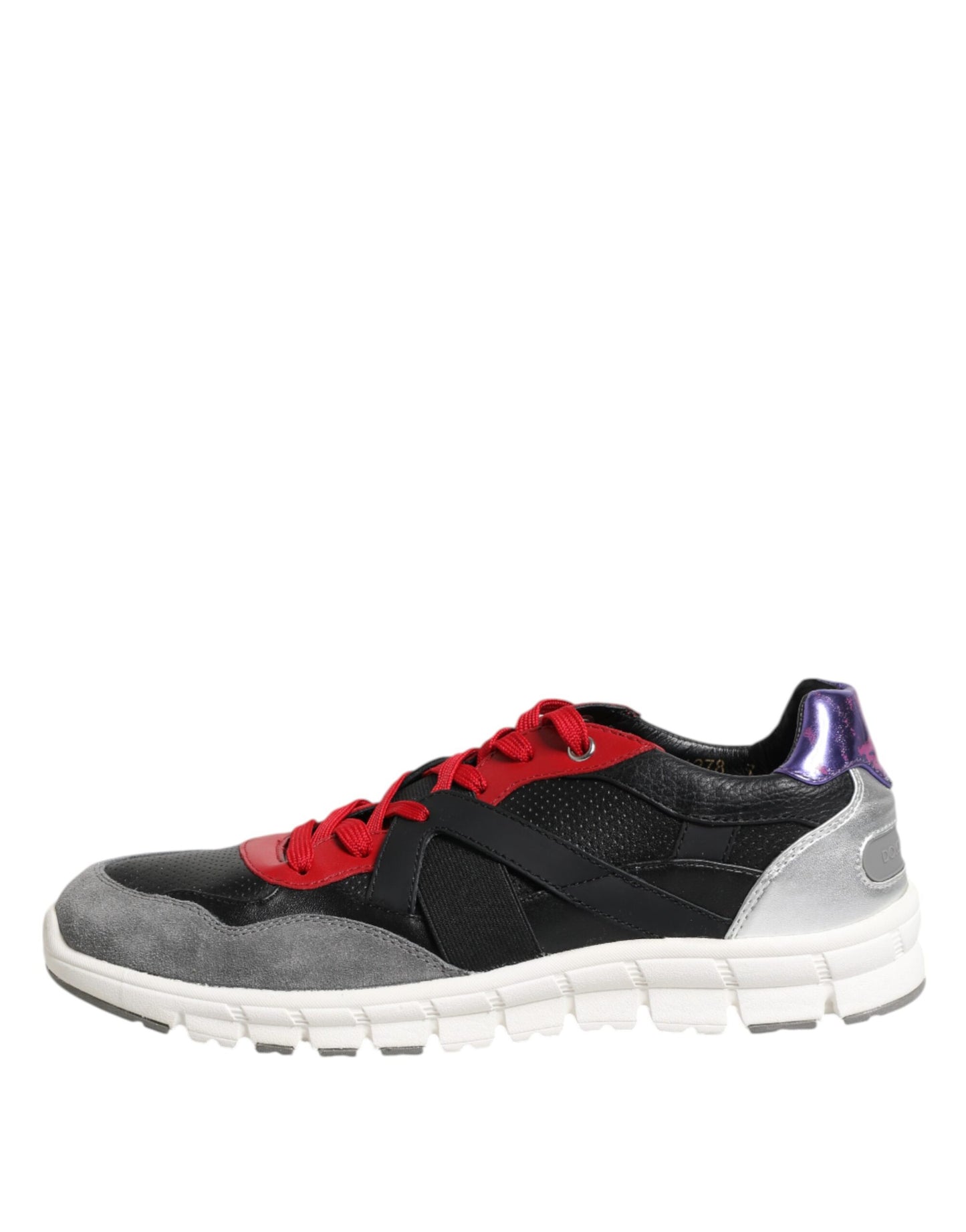 Dolce & Gabbana Multicolor Lace Up Low Top Männer Turnschuhe Schuhe