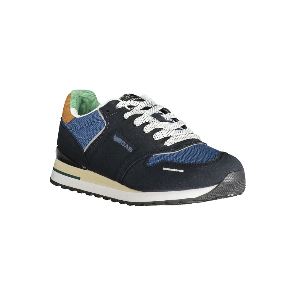 Gas Blauer Polyester Herren Sneaker