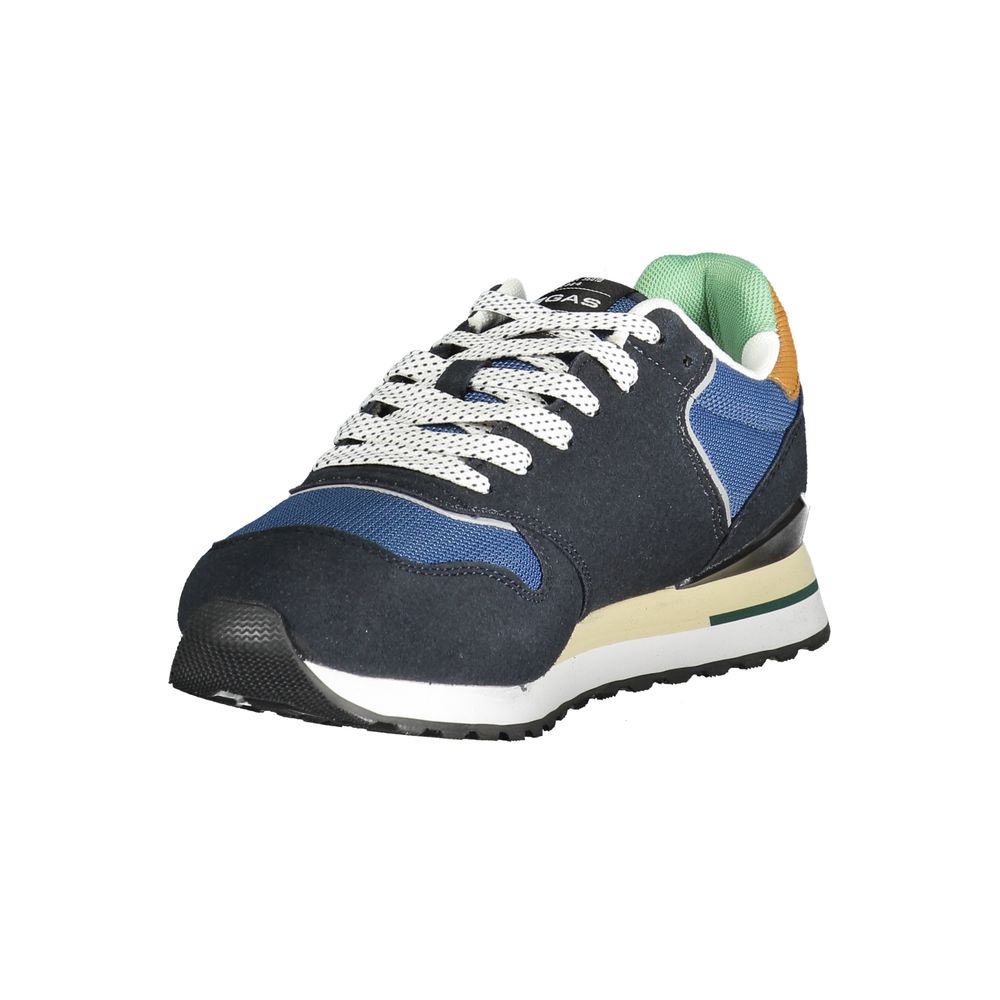 Gas Blauer Polyester Herren Sneaker