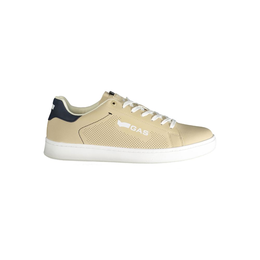 Gas Beige Polyester Herren Sneaker