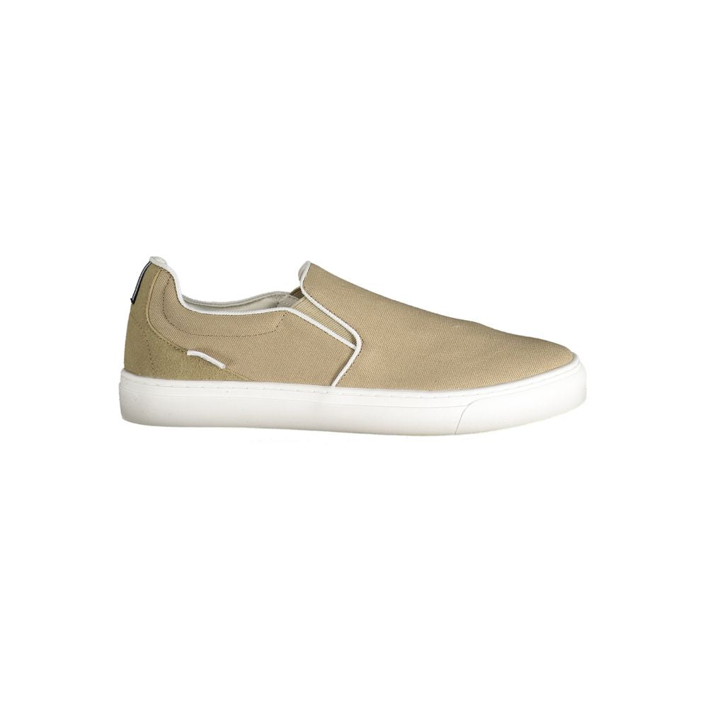 Gas Beige Polyester Herren Sneaker