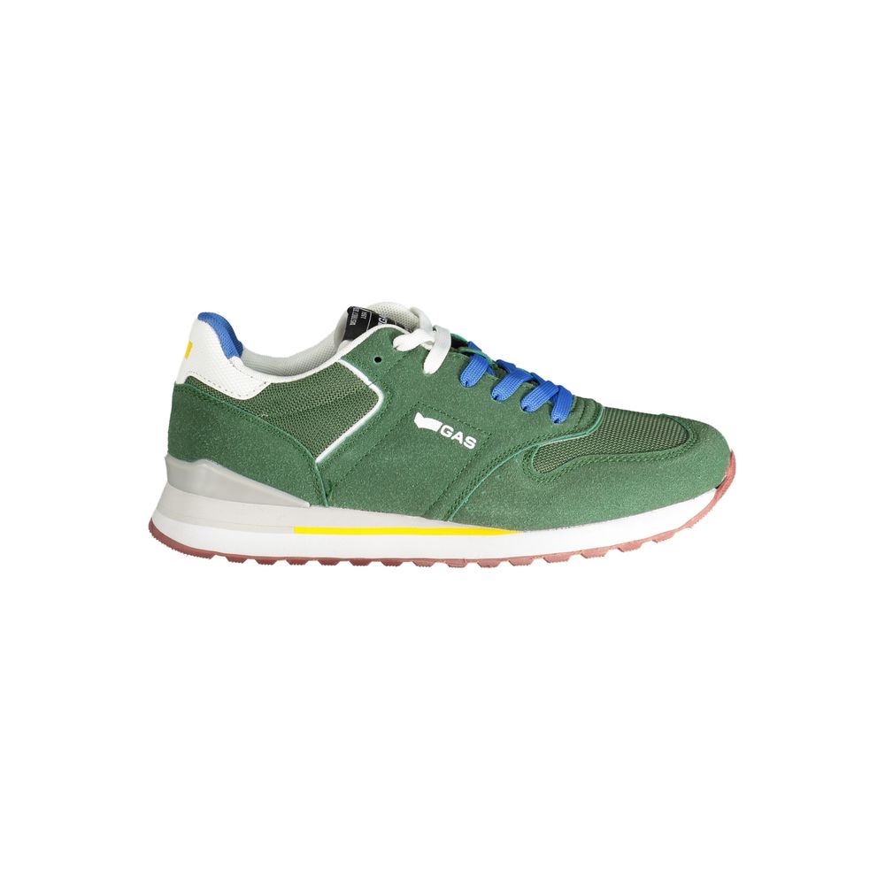 Gas Grüner Polyester Herren Sneaker