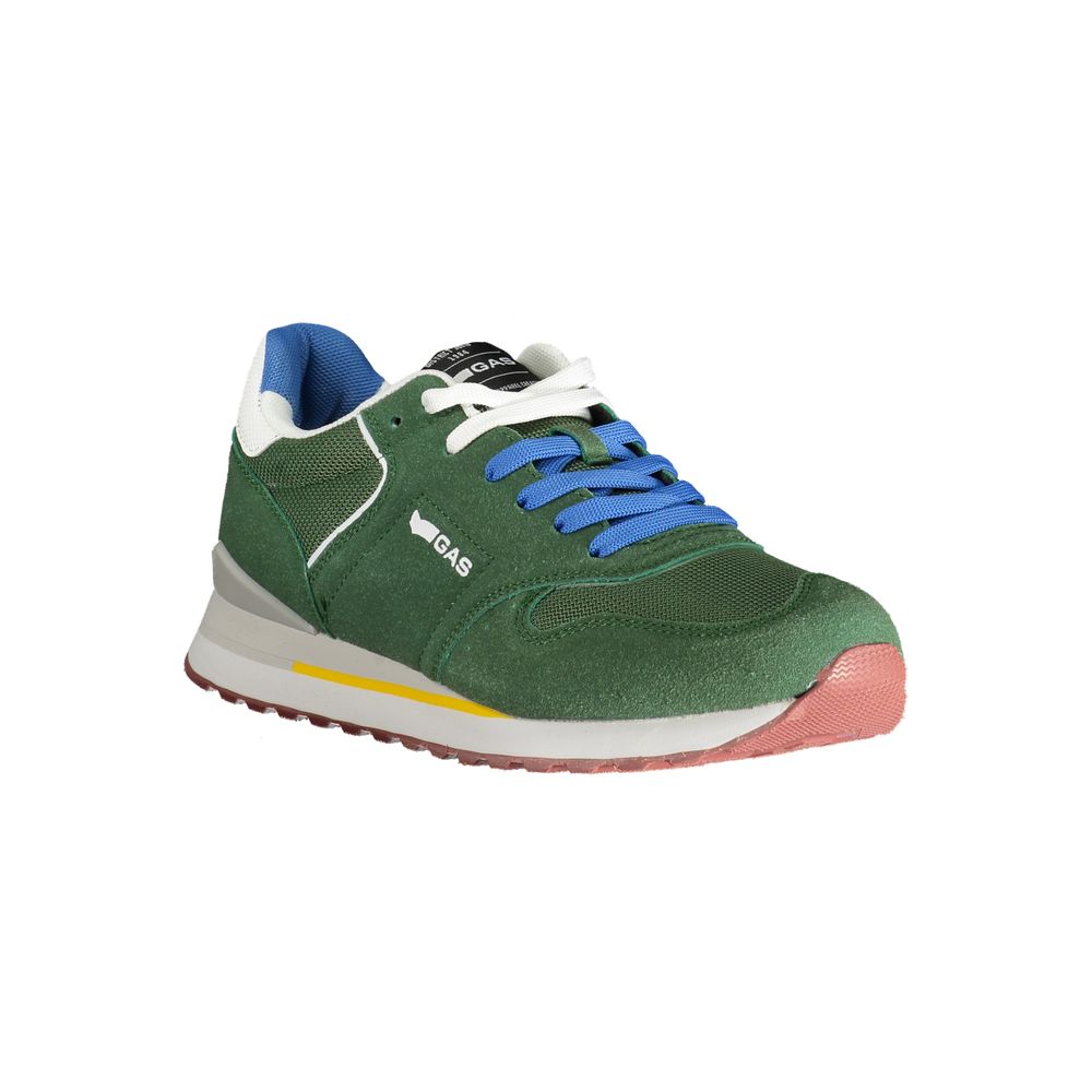Gas Grüner Polyester Herren Sneaker