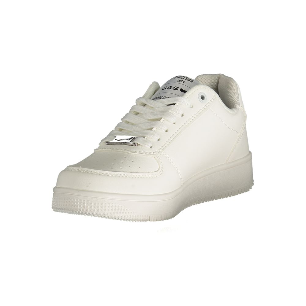 Gas Weißer Polyester Damen Sneaker