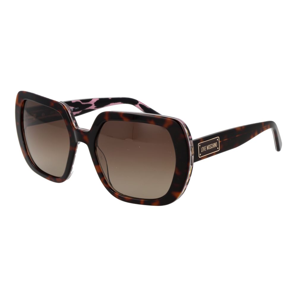 Love Moschino Braune Frauen Sonnenbrille