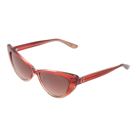 Guess Burgunderfarbene Kunststoff-Sonnenbrille