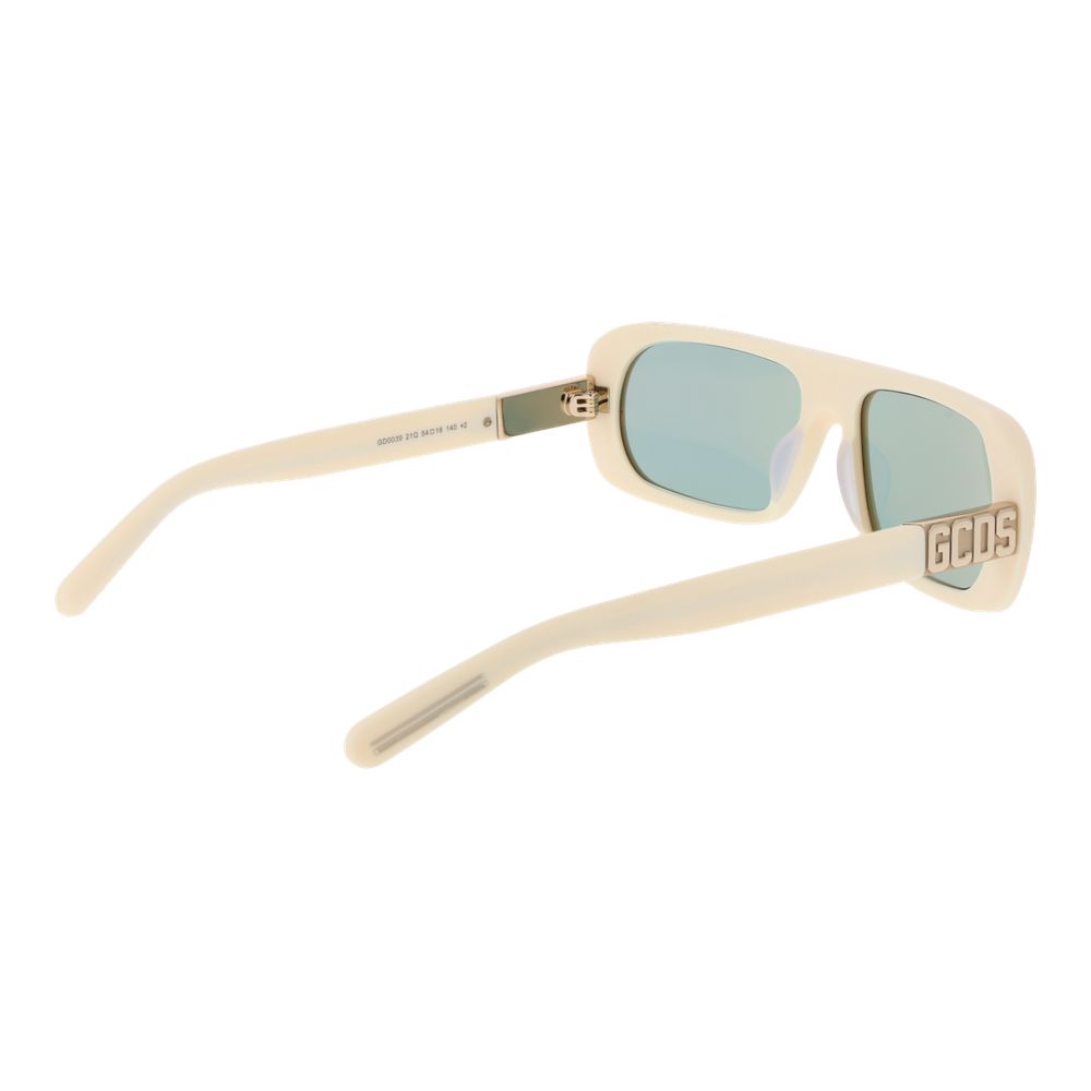 GCDS Creme Unisex-Sonnenbrille