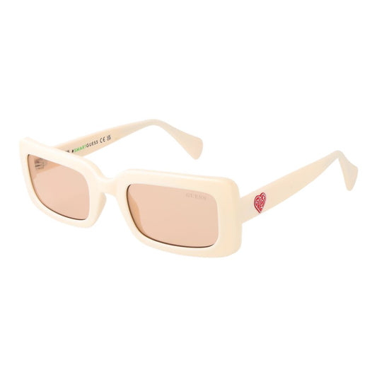 Guess Beigefarbene Sonnenbrille aus Kunststoff