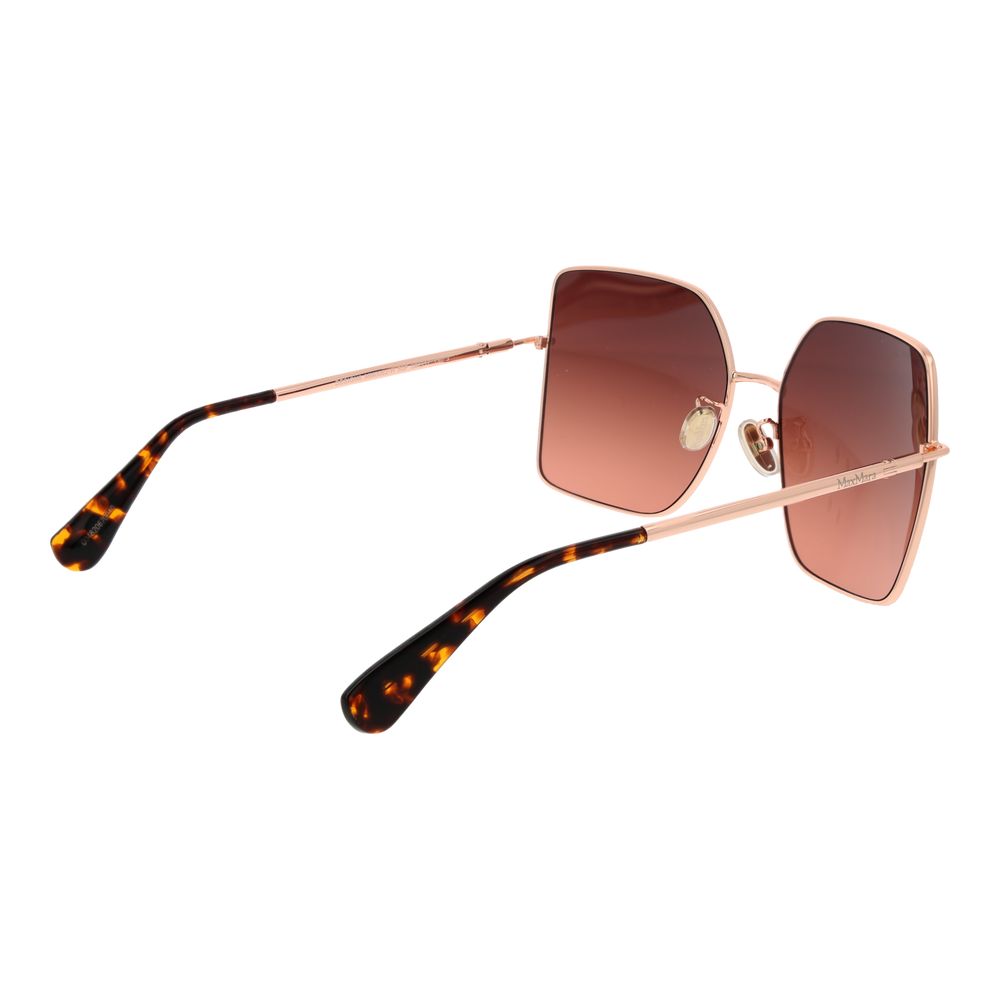 Max Mara Sonnenbrille aus Roségold-Metall