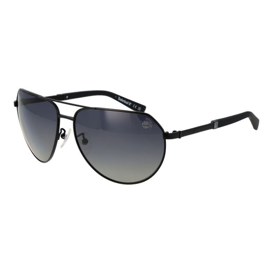 Timberland Metall-Sonnenbrille in Schwarz