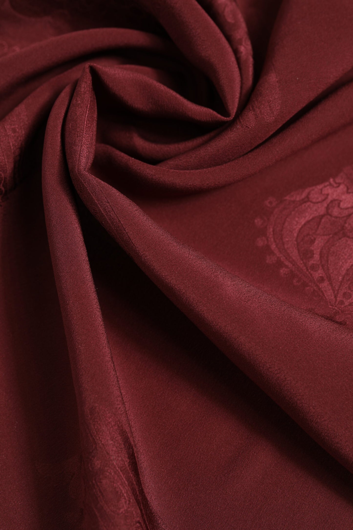 Dolce & Gabbana Maroon Silk Crown Square Herren Foulard Schal