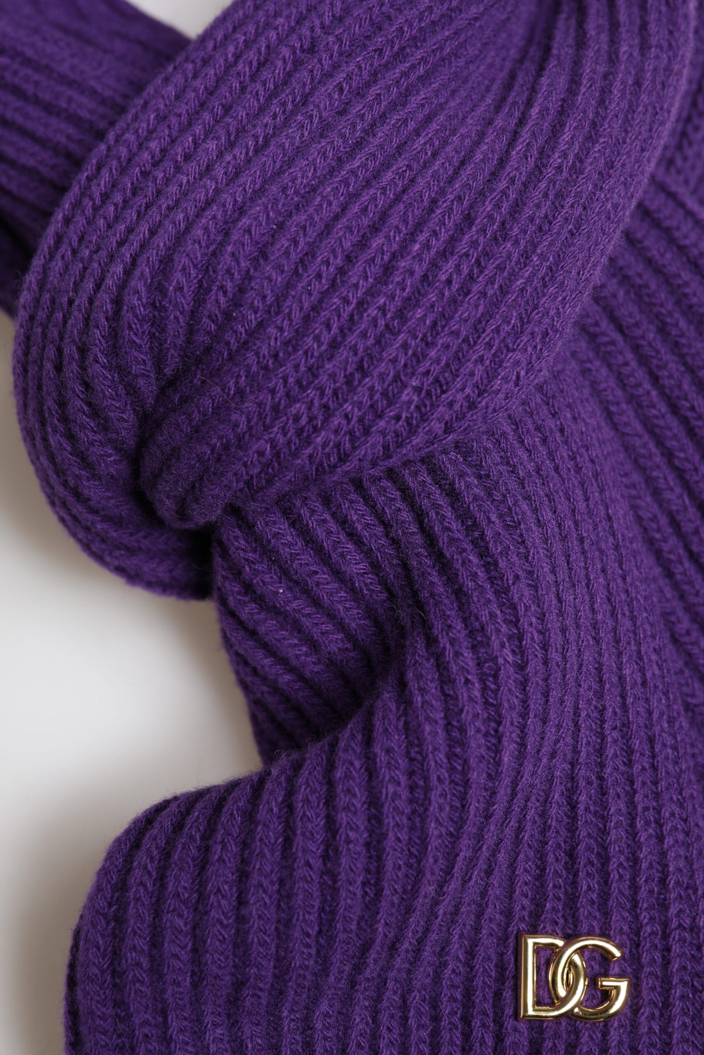 Dolce & Gabbana Lila DG Logo Halswärmer Wickelschal Halstuch