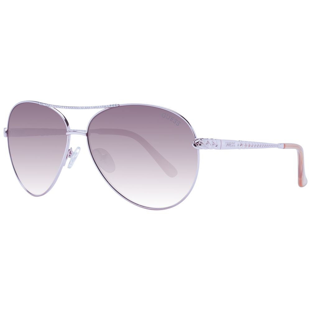 Guess Sonnenbrille in Roségold mit Metallrahmen