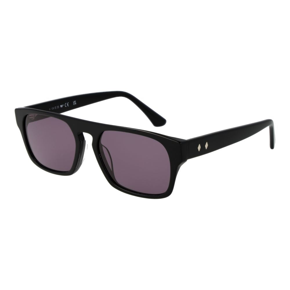 Web Schwarze Unisex-Sonnenbrille