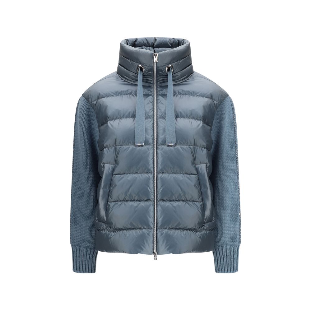 Herno Daunenjacke mit Wollärmeln