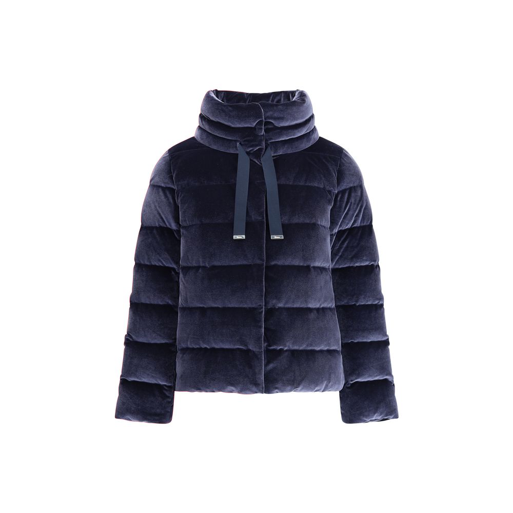Herno Daunenjacke aus Baumwolle mit Chenille-Effekt
