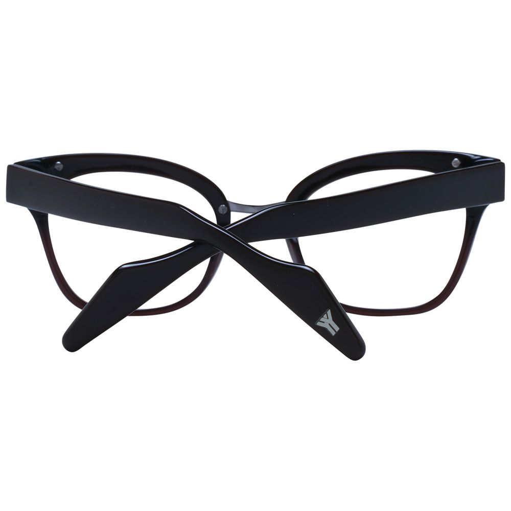 Yohji Yamamoto Brillenrahmen aus braunem Acetat