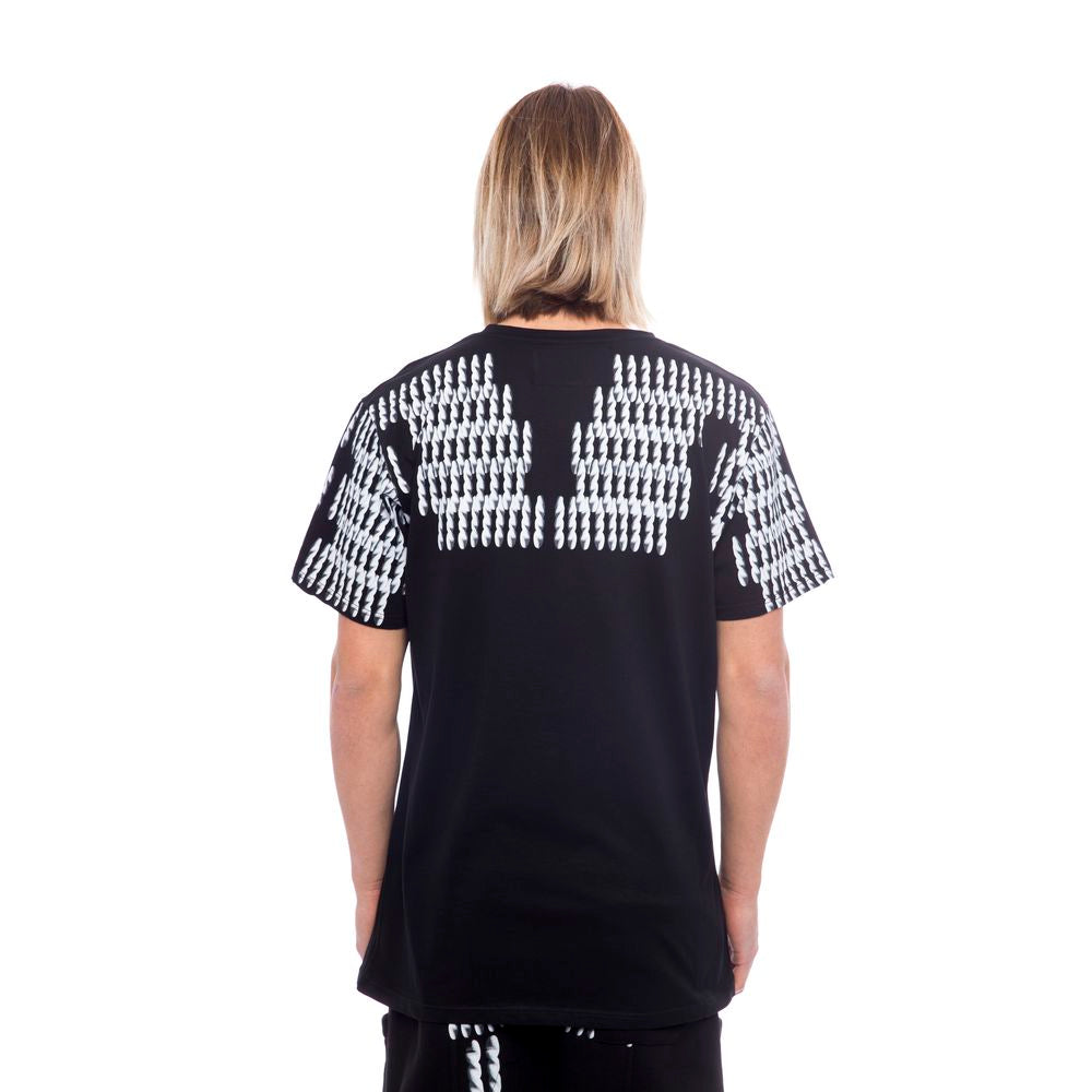 Nicolo Tonetto Schwarzes Baumwoll-T-Shirt für Herren