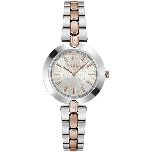 Furla Edelstahl-Armbanduhr in Grau