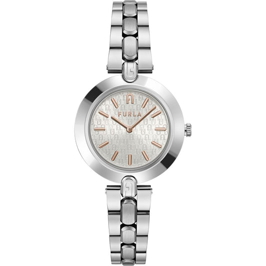 Furla Edelstahl-Armbanduhr in Grau