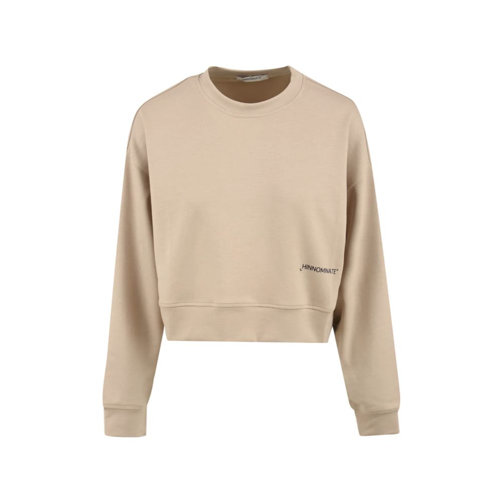 Hinnominate Beigefarbener Polyester-Pullover