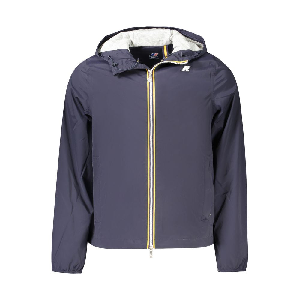 K-WAY Blaue Nylon Herren Jacke